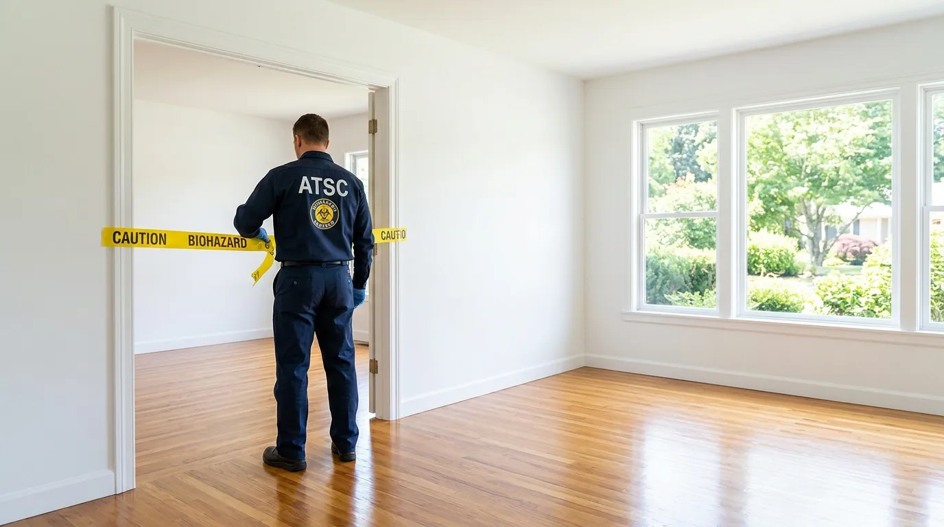 Certified biohazard cleanup crew performing Crime Scene Cleanup in Glencoe